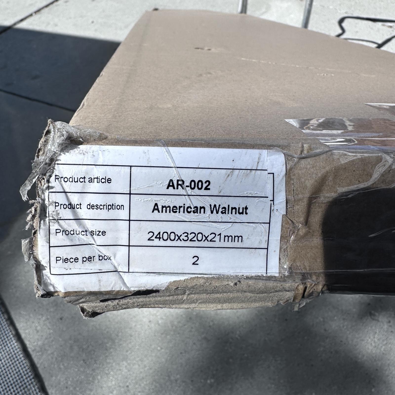 American Walnut Acoustic Wood Slat Wall Panel 2400x320x21mm - Photo 8